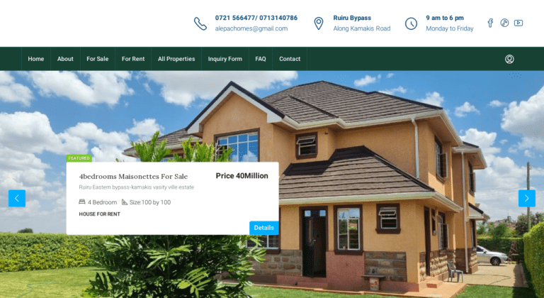 Alepac Homes Ltd Offers a wide range of property listings combined with a vast experience property acquisition processes Ranging from homes, to commercial buildings and land.